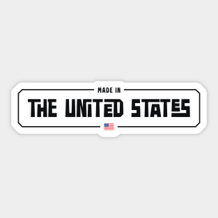 Made in the United States of America (Dark edition) Sticker